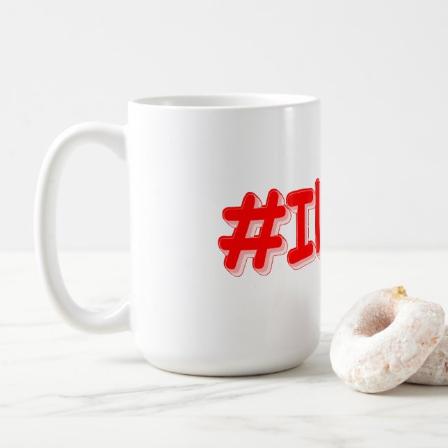 "#Illinois " Cute Design. Köp nu Kaffemugg (Med munk)