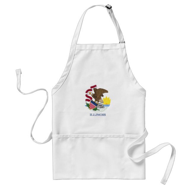 Illinois delstatsflagga förkläde (Framsidan)