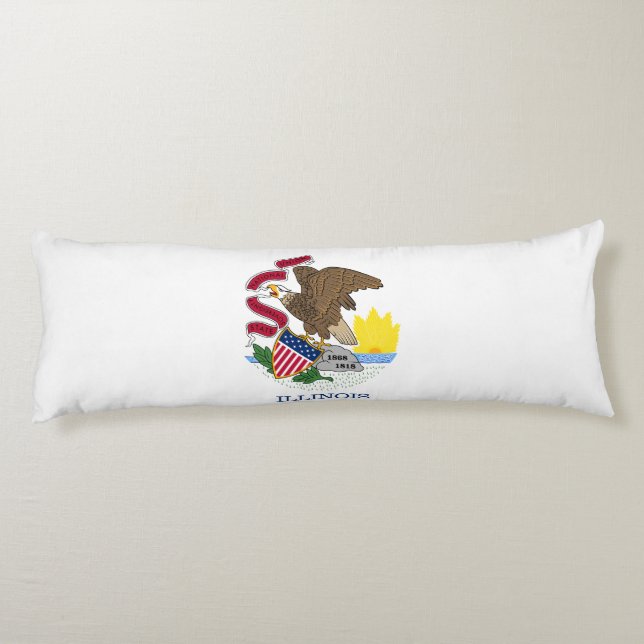 Illinois delstatsflagga kroppskudde (Baksidan)