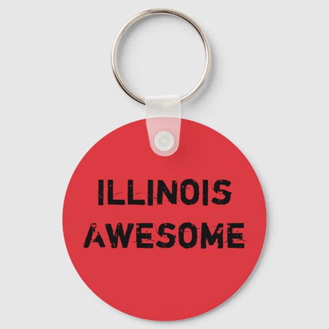 Illinois Fantastisk Citat  Nyckelring (Framsida)