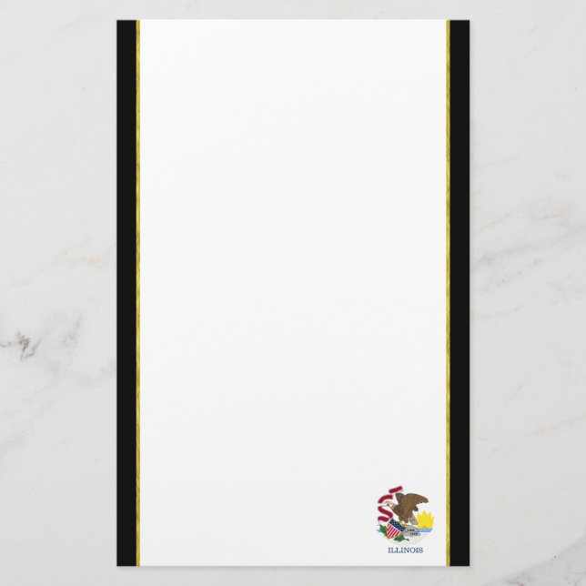 Illinois flagga brevpapper (Framsida)