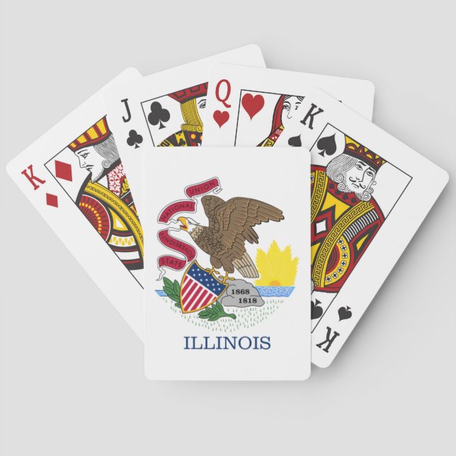 ILLINOIS FLAGGA CASINOKORT (Baksidan)