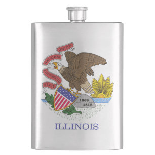 Illinois Flagga Fickplunta