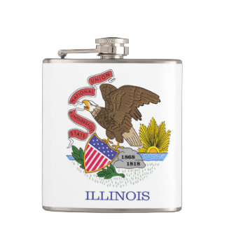 Illinois Flagga Fickplunta