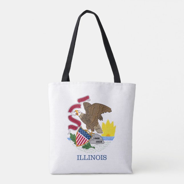 Illinois flagga, Flagga Illinois Tygkasse (Baksida)