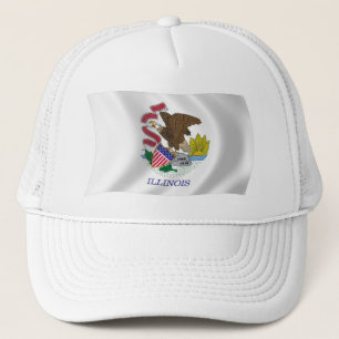 Illinois Flagga Hatt Truckerkeps