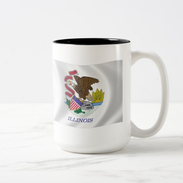 Illinois Flagga Mugg (Höger)