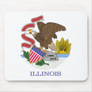 Illinois Flagga Musmatta