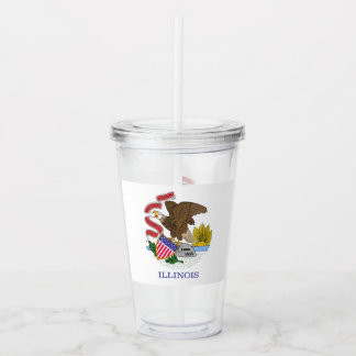 Illinois Flagga Take Away Mugg