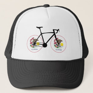 Illinois flaggcykling keps