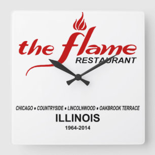 Illinois flamskyddsmedel fyrkantig klocka
