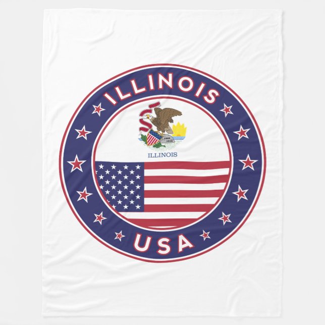 Illinois Fleecefilt (Framsidan)