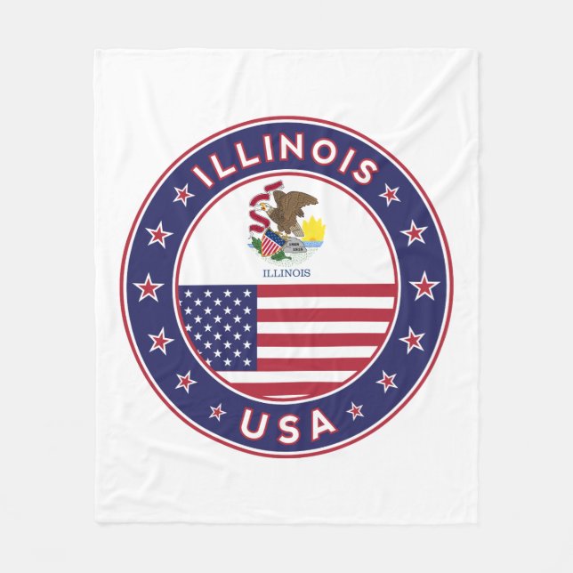 Illinois Fleecefilt (Framsidan)