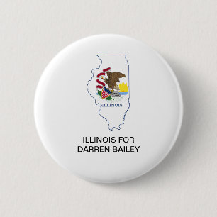 ILLINOIS for DARREN BAILEY GOVERNOR Button Knapp