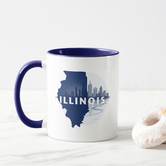Illinois Förenta staterna Mugg (Med munk)
