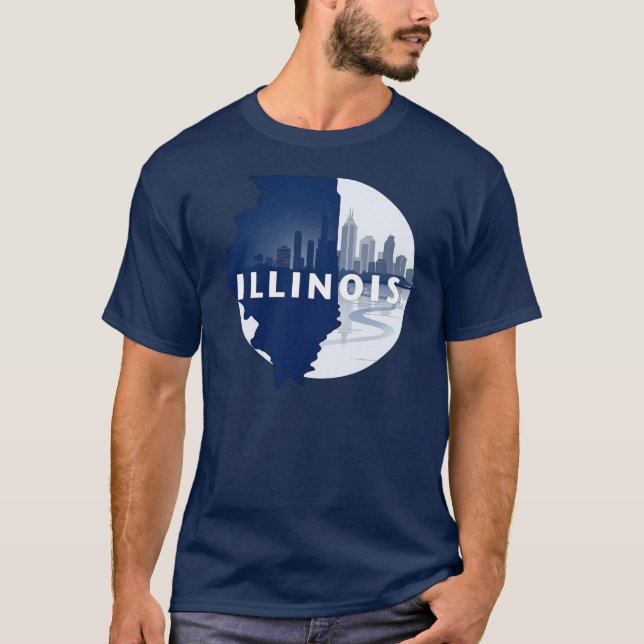 Illinois Förenta staterna T Shirt (Framsida)
