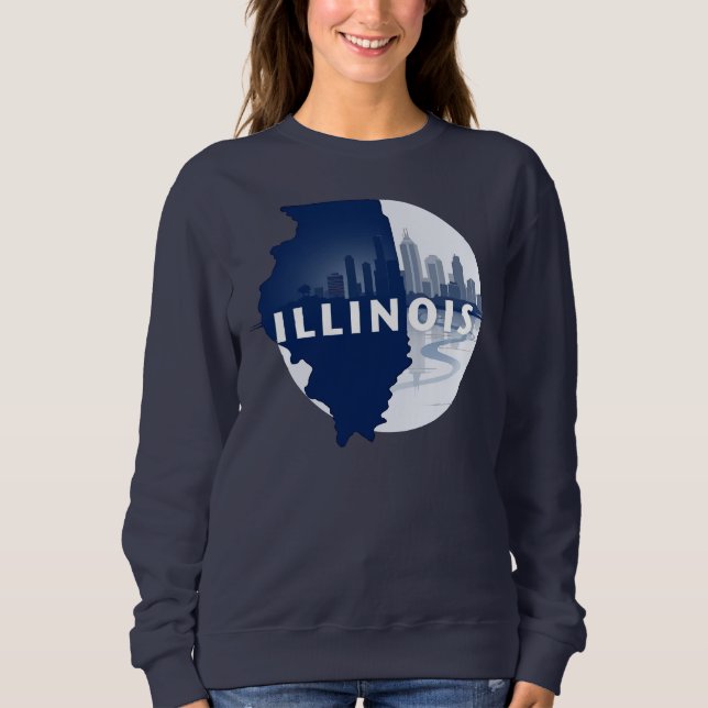 Illinois Förenta staterna T Shirt (Framsida)