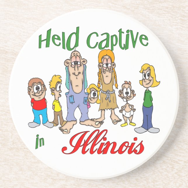 Illinois Funny Trailer Park Sandstone Underlägg Sandsten (Framsidan)