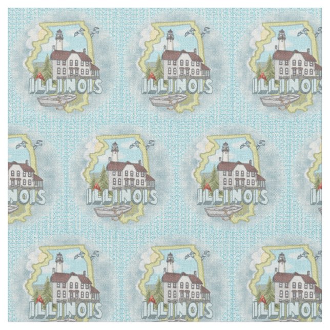 Illinois fyr tyg (Närbild)