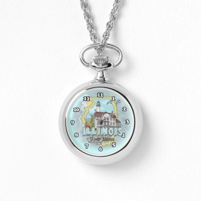 Illinois fyrklocka armbandsur (Framsida)