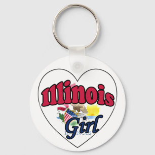 Illinois Girl Nyckelring