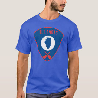 Illinois Guitar Pick T Shirt