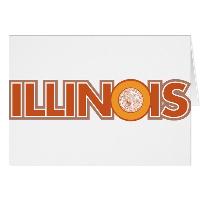 Illinois Hälsningskort (Framsidan Horizontal)
