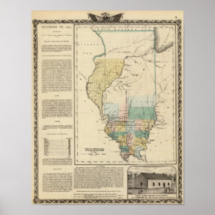 Illinois i 1822 poster
