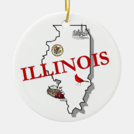 Illinois julgranprydnad julgransprydnad keramik