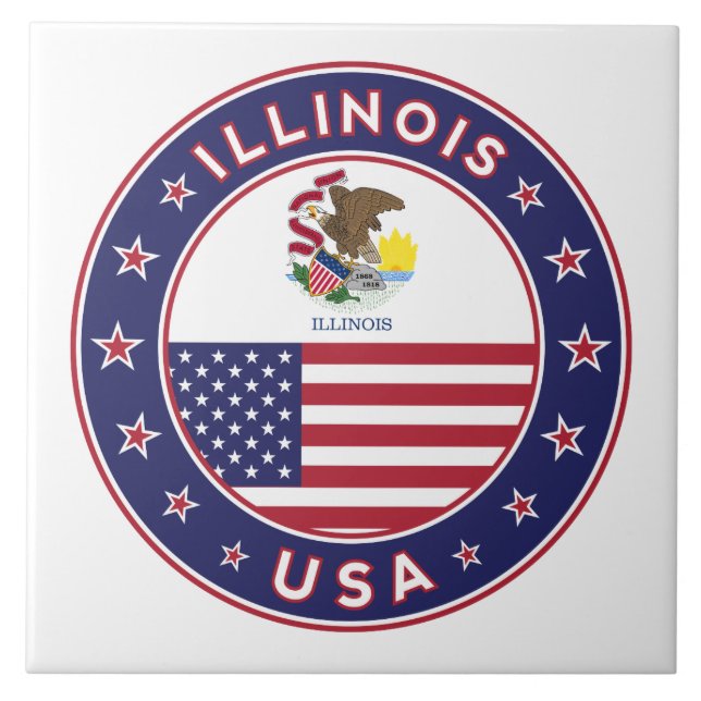 Illinois Kakelplatta (Framsidan)