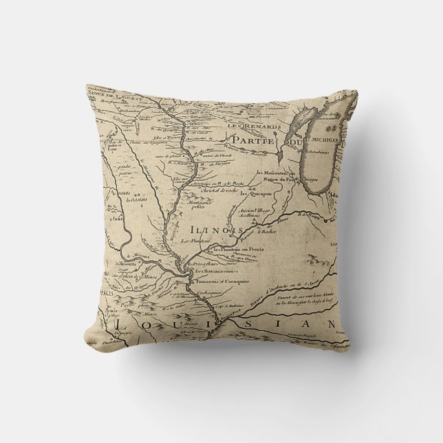 Illinois Karta, 1718 Kudde (Framsida)