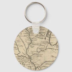 Illinois Karta, 1718 Nyckelring