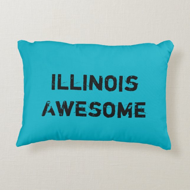 Illinois kudder den enorma prydnadskudde (Baksidan)