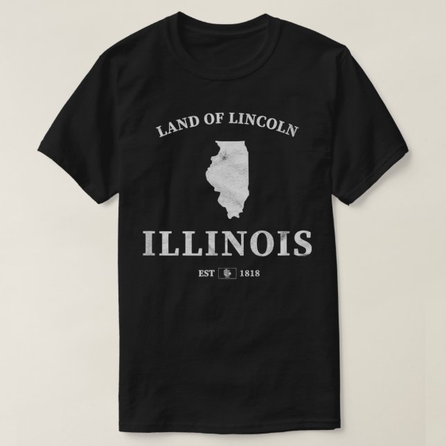 Illinois Land Lincoln T Shirt (Design framsida)