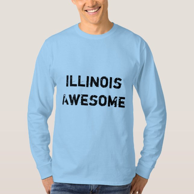 Illinois Långärmad T-shirt (Framsida)