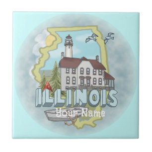 Illinois Lighthouse-panel Kakelplatta