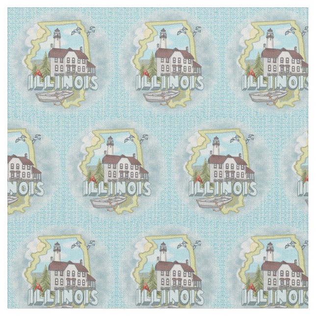 Illinois Lighthouse Tyg (Närbild)