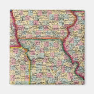 Illinois, Missouri, Iowa, Nebraska och Kansas Magnet