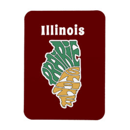 Illinois Nickname Ord Art Magnet