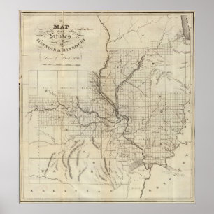 Illinois och Missouri 2 Poster