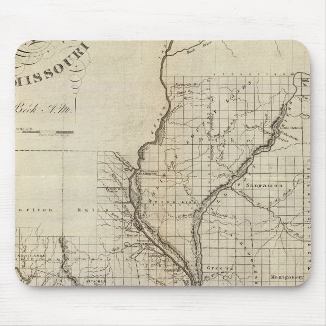 Illinois och Missouri 3 Musmatta (Framsidan)