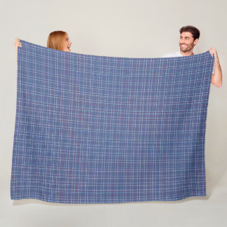 Illinois officiell state tartan fleecefilt