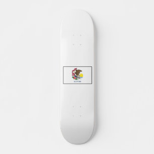Illinois Old School Skateboard Bräda 21,6 Cm