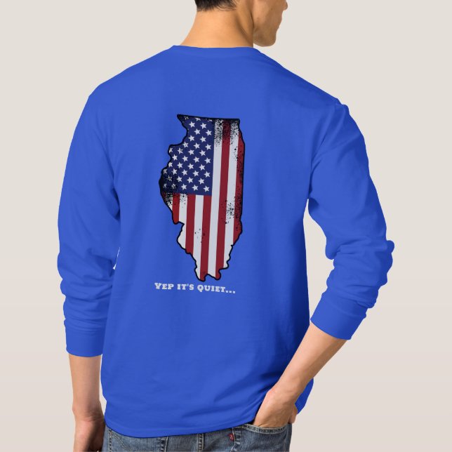 Illinois Patriot Long Sleased T-shirt (Baksida)