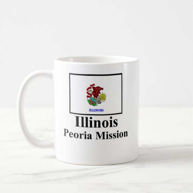 Illinois Peoria beskickning Drinkware Kaffemugg (Vänster)