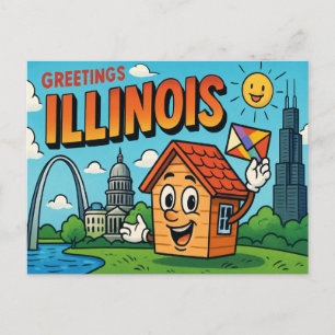 ILLINOIS Postkort Vykort