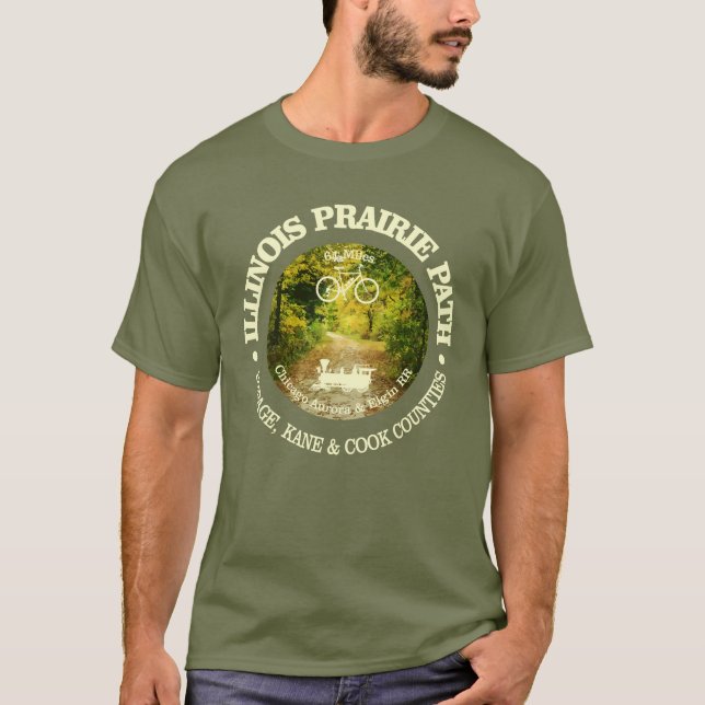 Illinois Prairie Väg (cykling c) T Shirt (Framsida)