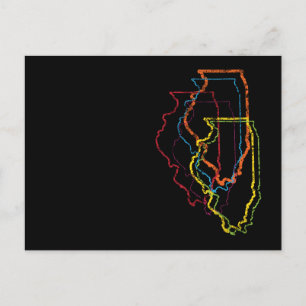 illinois pride oskärpa vykort