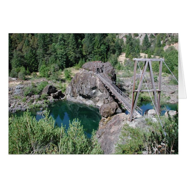 Illinois River Pedestrian Bridge Hälsningskort (Framsidan Horizontal)
