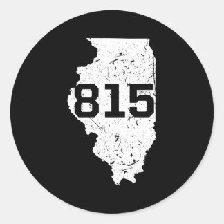 Illinois Rockford Joliet Area Code 815 Midwest Runt Klistermärke